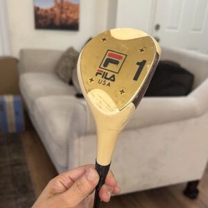 RARE Fila USA Beige and Black Golf Club